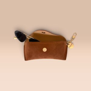 GLASSES bag Cuoio